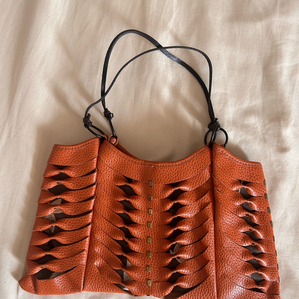 Mini tote leather bag